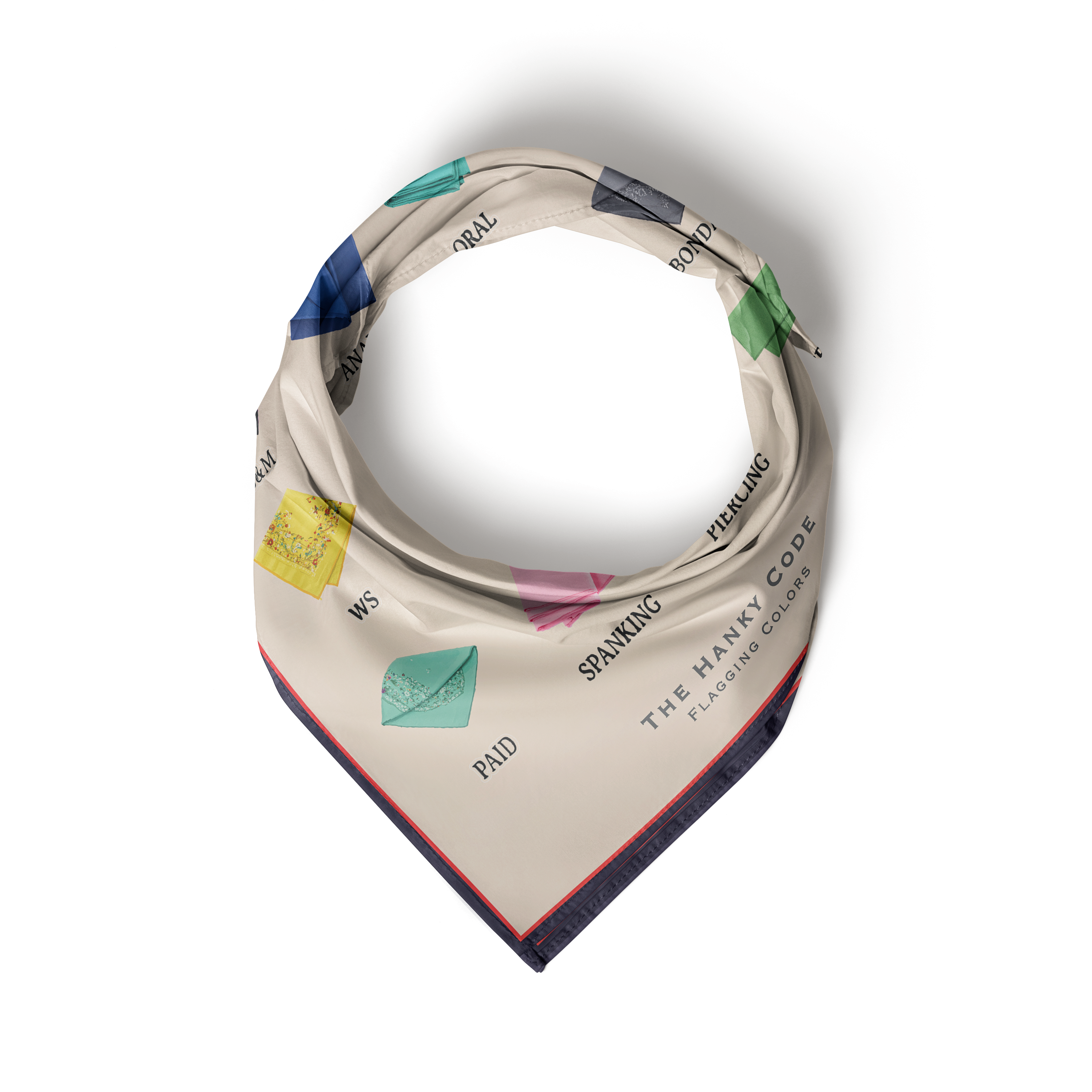 Poly Scarf with Hanky Code Design | Fashionable Accessory for Celebrating Pride, LGBTQ+ Events, or Casual Outings | Unique Gift Idea, [...] – Club Riot Queer Streetwear