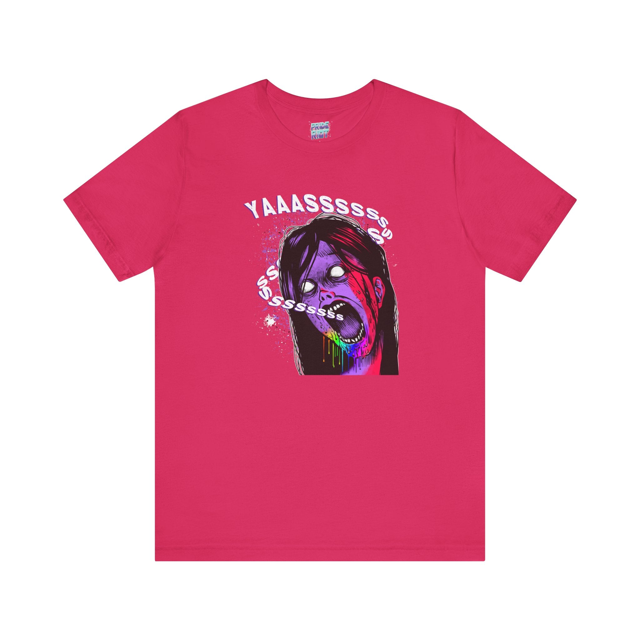 YAAASSSS Zombie Ally Graphic Unisex Tee Unisex T-Shirt – Bold Queer Streetwear Graphic Tee