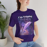 "I'm tripping the F*ck out" Surreal Dolphin Tee Unisex T-Shirt – Bold Queer Streetwear Graphic Tee