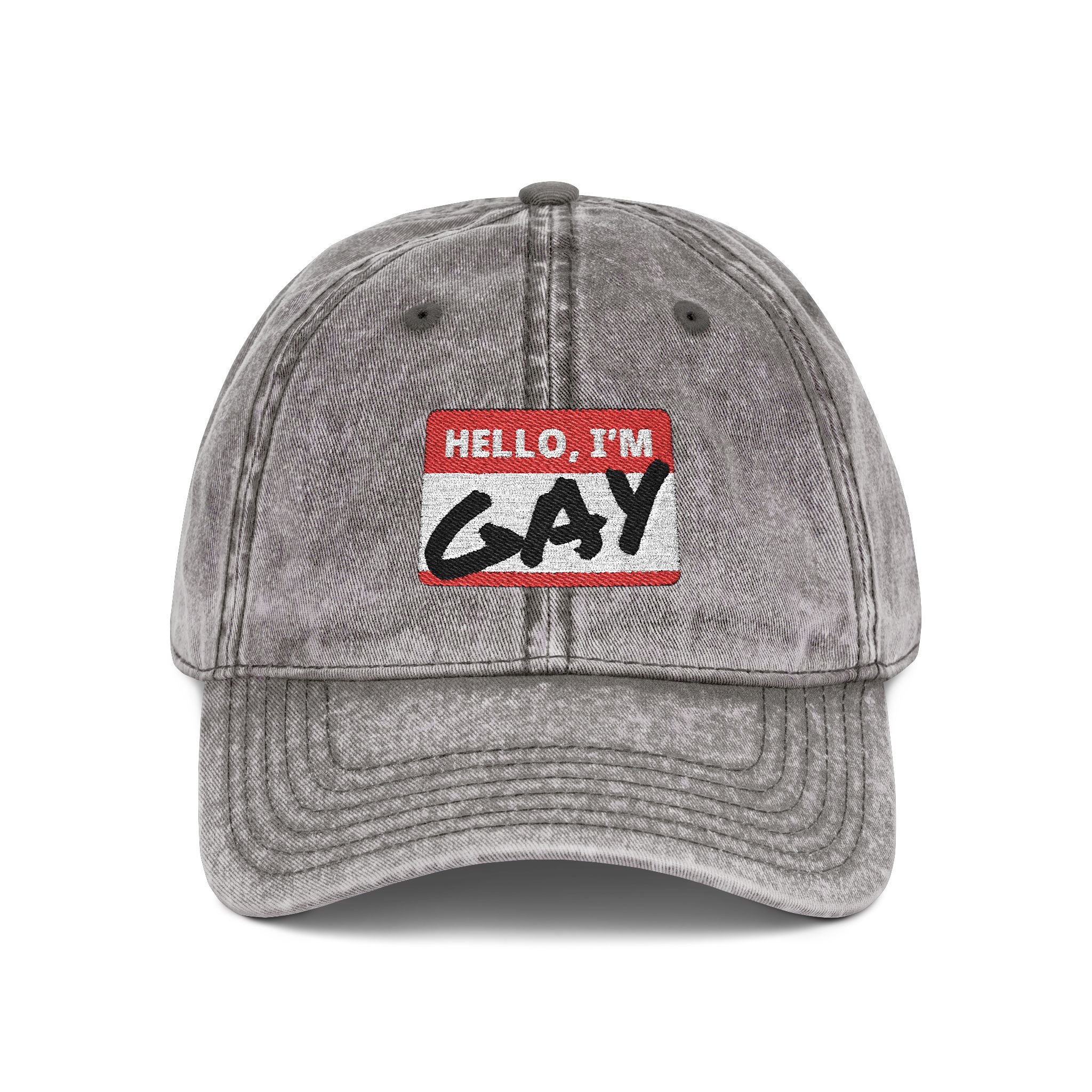 Vintage Cap (Embroidery) Snapback Trucker Cap – Embroidered Queer Streetwear Hat