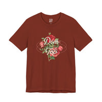 Floral Graphic V Unisex T-Shirt – Bold Queer Streetwear Graphic Tee