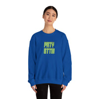 Sparkling Green Text Crewneck Sweatshirt | Casual Streetwear, Cozy Gift, Unisex Apparel, Everyday Fashion, Holiday Layering Crewneck Sweatshirt – Queer Streetwear Cozy Essential