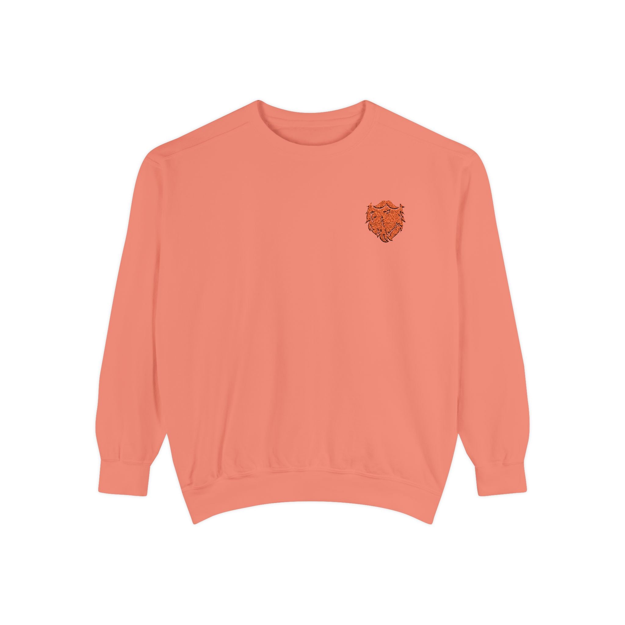 Golden Beard Embroidered Sweatshirt – Cozy Unisex Fall Layer Crewneck Sweatshirt – Queer Streetwear Cozy Essential