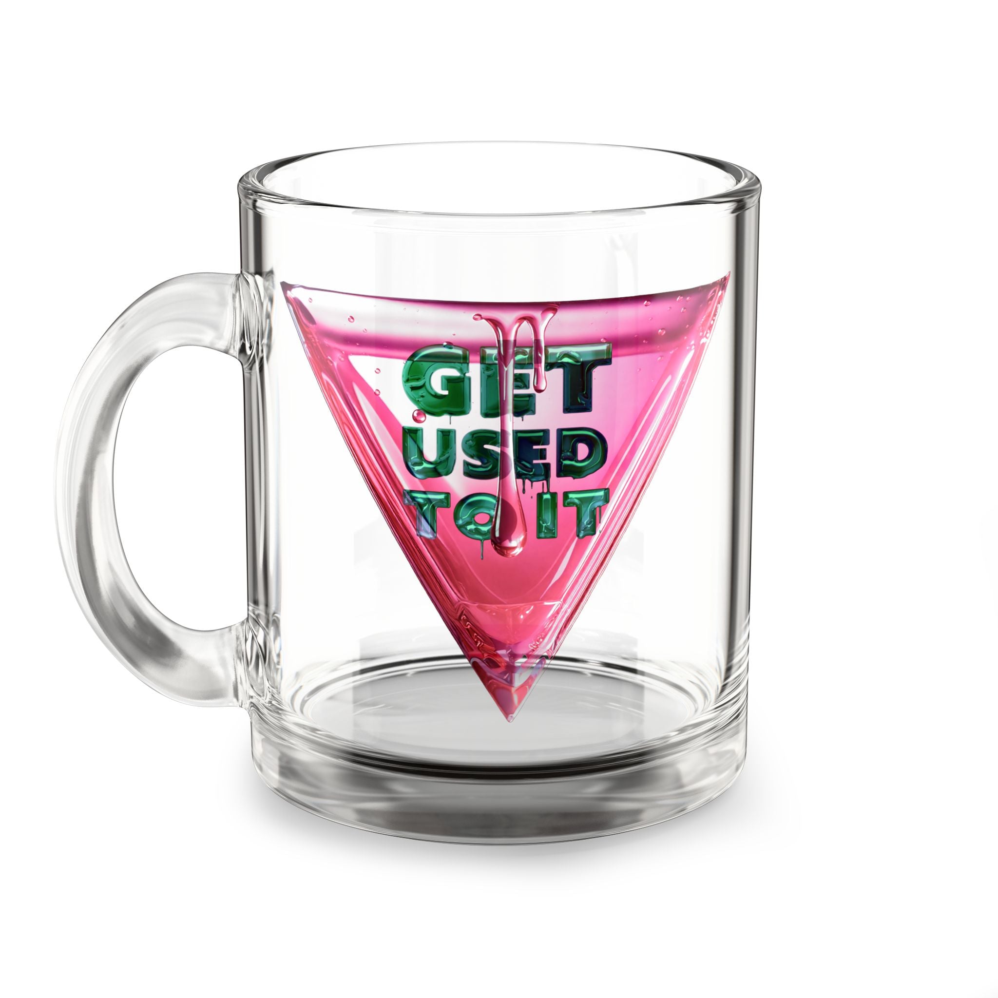Pink Glass Mug Glassware – Bold Queer Streetwear Drinkware
