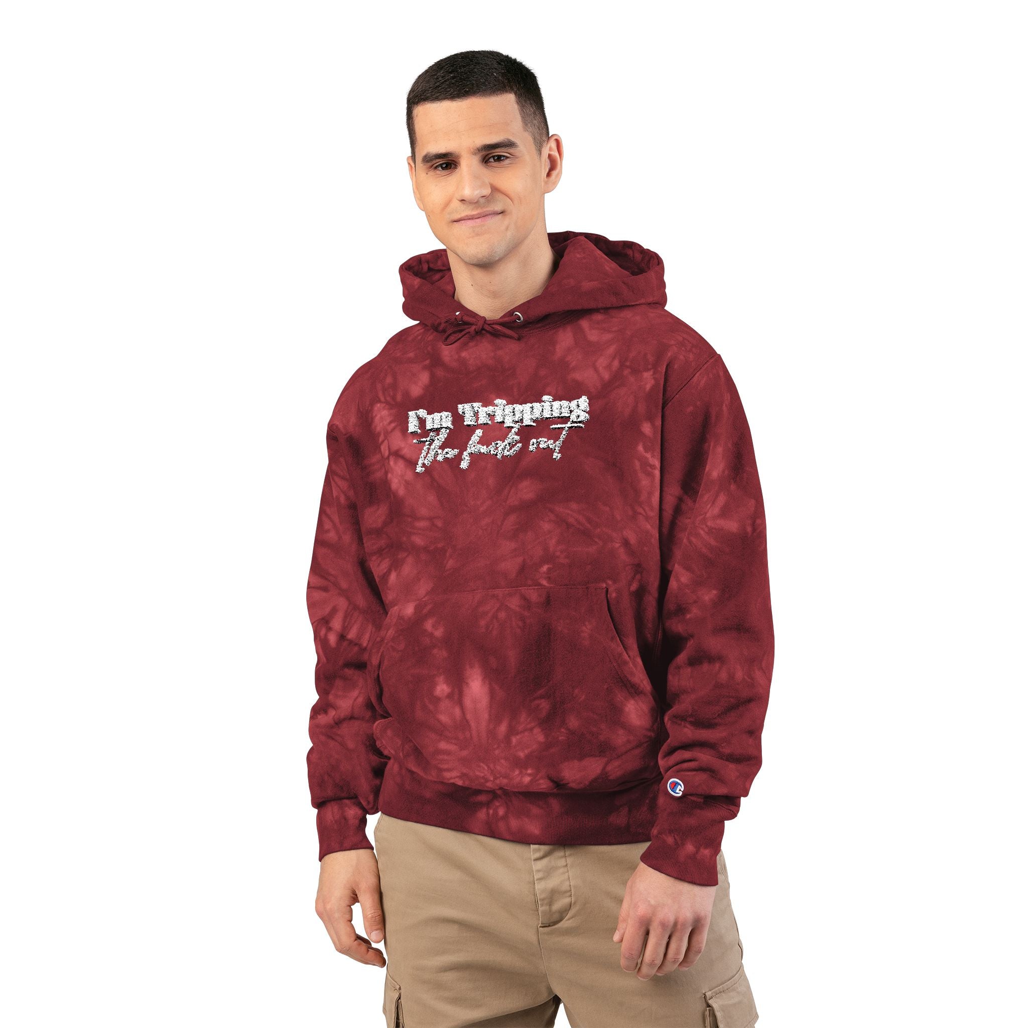 Unisex Champion Tie Hoodie – Bold Queer Streetwear Essential