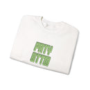 Sparkling Green Text Crewneck Sweatshirt | Casual Streetwear, Cozy Gift, Unisex Apparel, Everyday Fashion, Holiday Layering Crewneck Sweatshirt – Queer Streetwear Cozy Essential