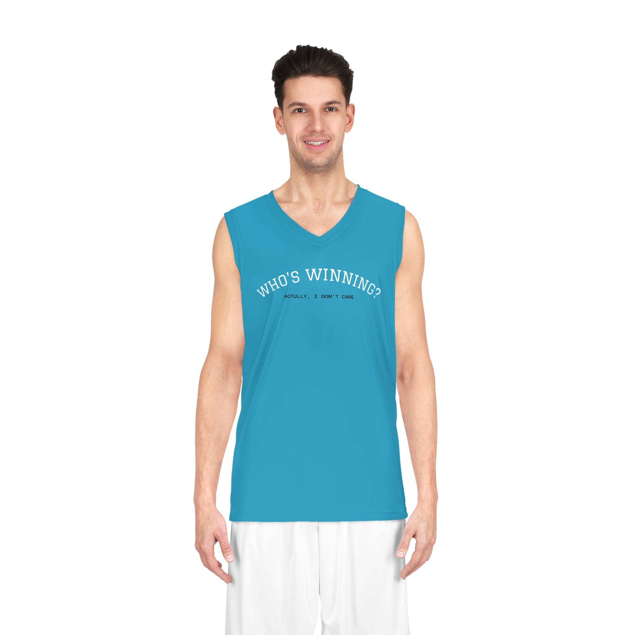 Who’s Winning? Basketball Jersey, Fun Sports Apparel, Perfect for Game Days, Gift for Sports Fans, Casual Summer Wear – Club Riot Queer Streetwear