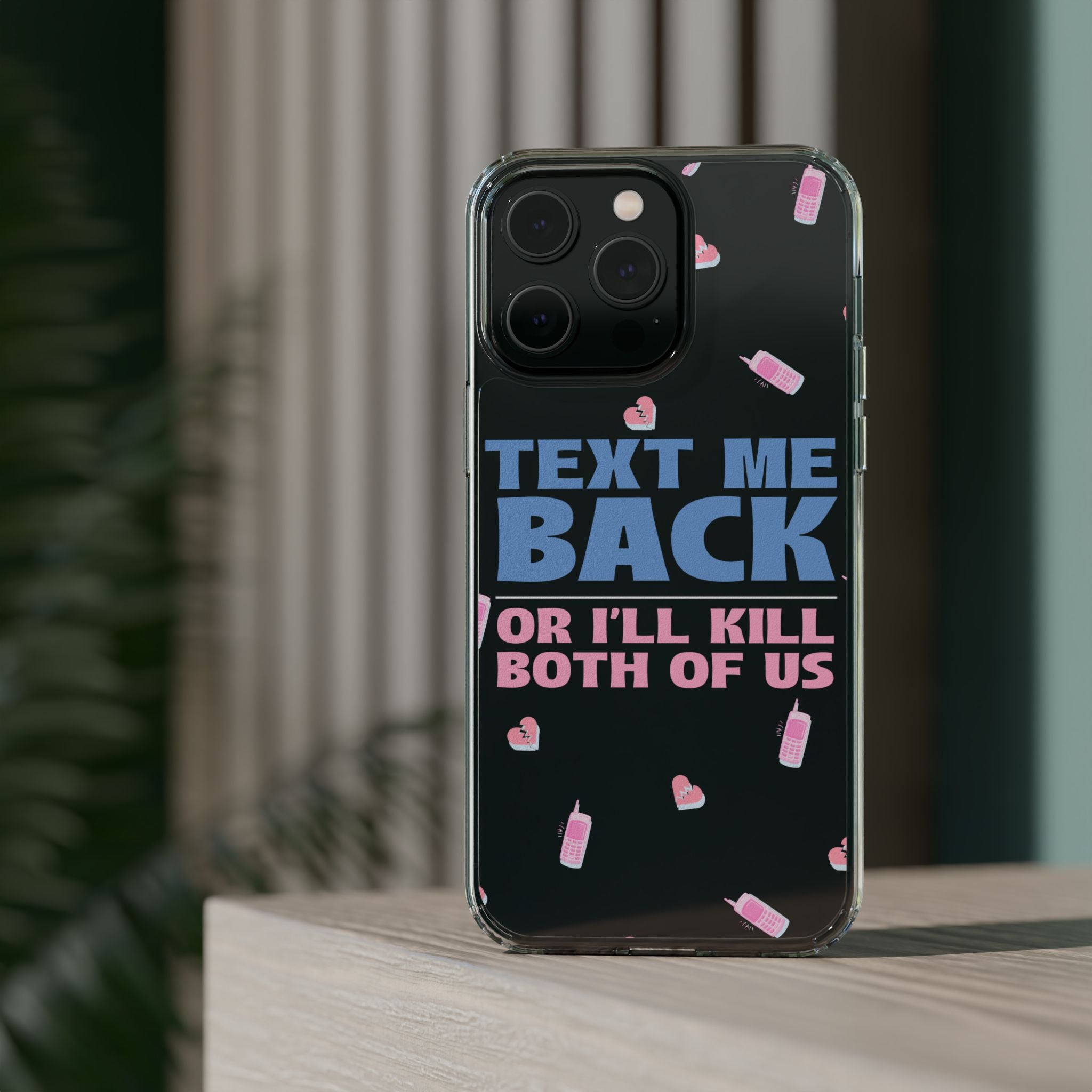 Dark Humor "Text Me Back" Phone Case – A Perfect Blend of Flirtation and Frustration Phone Case – Bold Queer Streetwear Tech Accessory