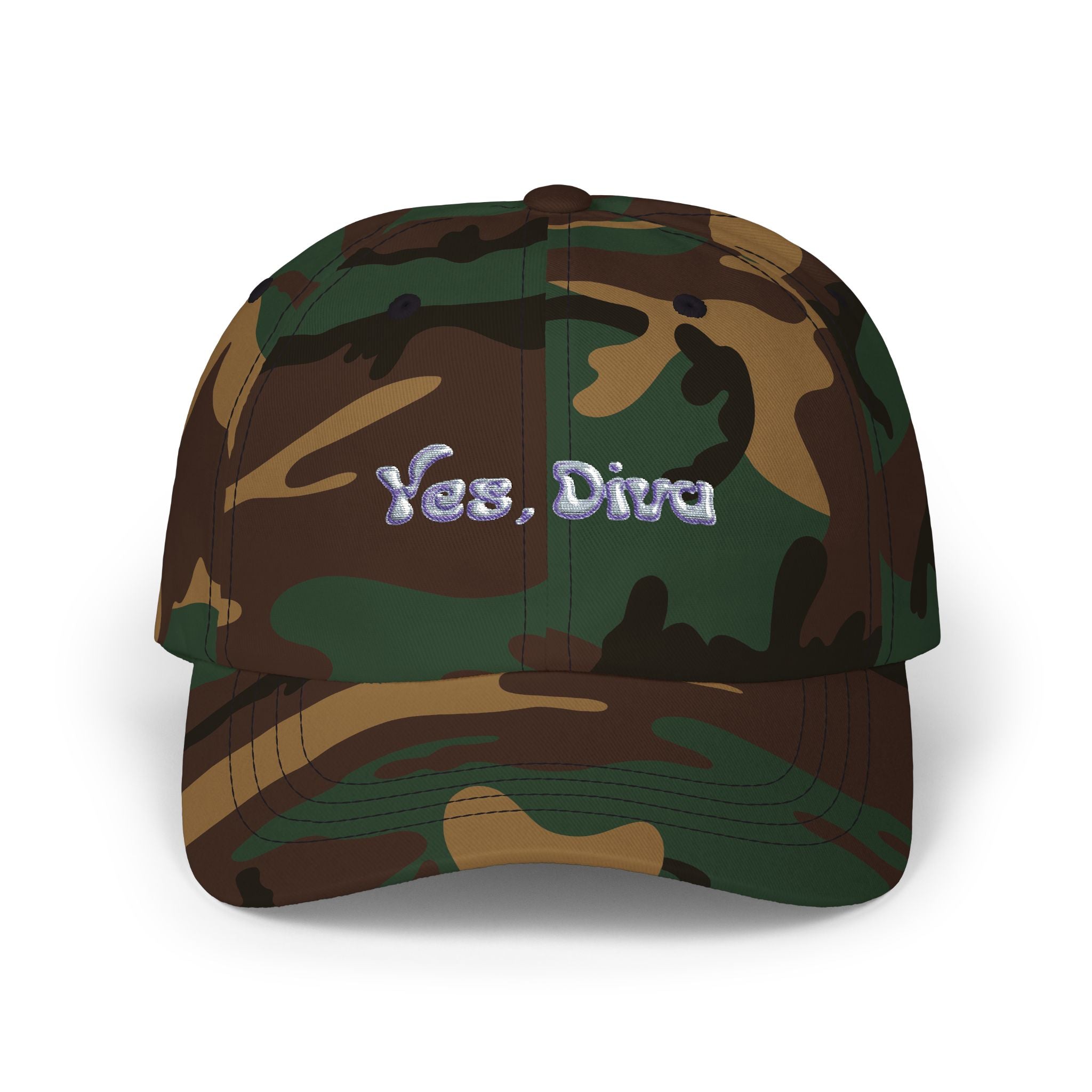 Yes, Diva Classic Dad Cap Snapback Trucker Cap – Embroidered Queer Streetwear Hat