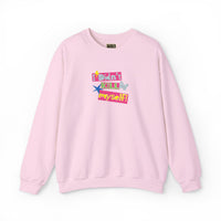Vibrant Unisex Crewneck Sweatshirt, Cozy Fashion, Casual Wear, Gift for Friends, Colorful Sweatshirt, Everyday Comfort Crewneck Sweatshirt – Queer Streetwear Cozy Essential