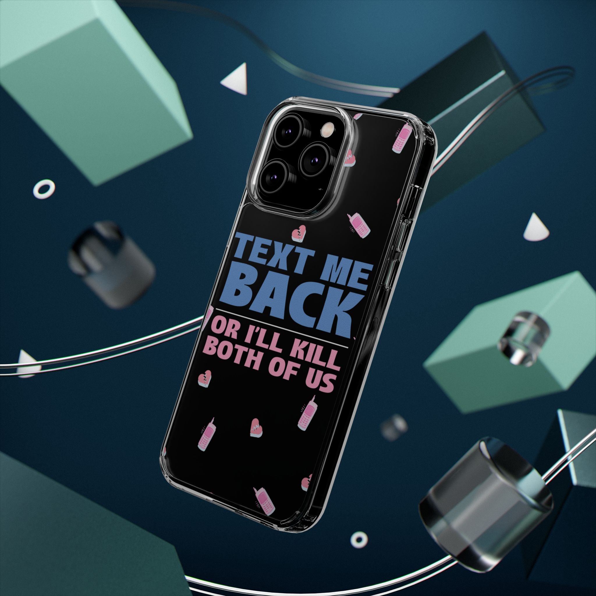 Dark Humor "Text Me Back" Phone Case – A Perfect Blend of Flirtation and Frustration Phone Case – Bold Queer Streetwear Tech Accessory