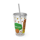 Tumbler with Korean Orange Juice Retro Ad Design, 16oz – Club Riot Queer Streetwear