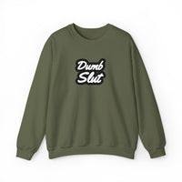 Dumb Slut Crewneck Sweatshirt, Funny Sweater Gift, Unisex Casual Wear, Trendy Streetwear, Comfy Pullover for Everyday