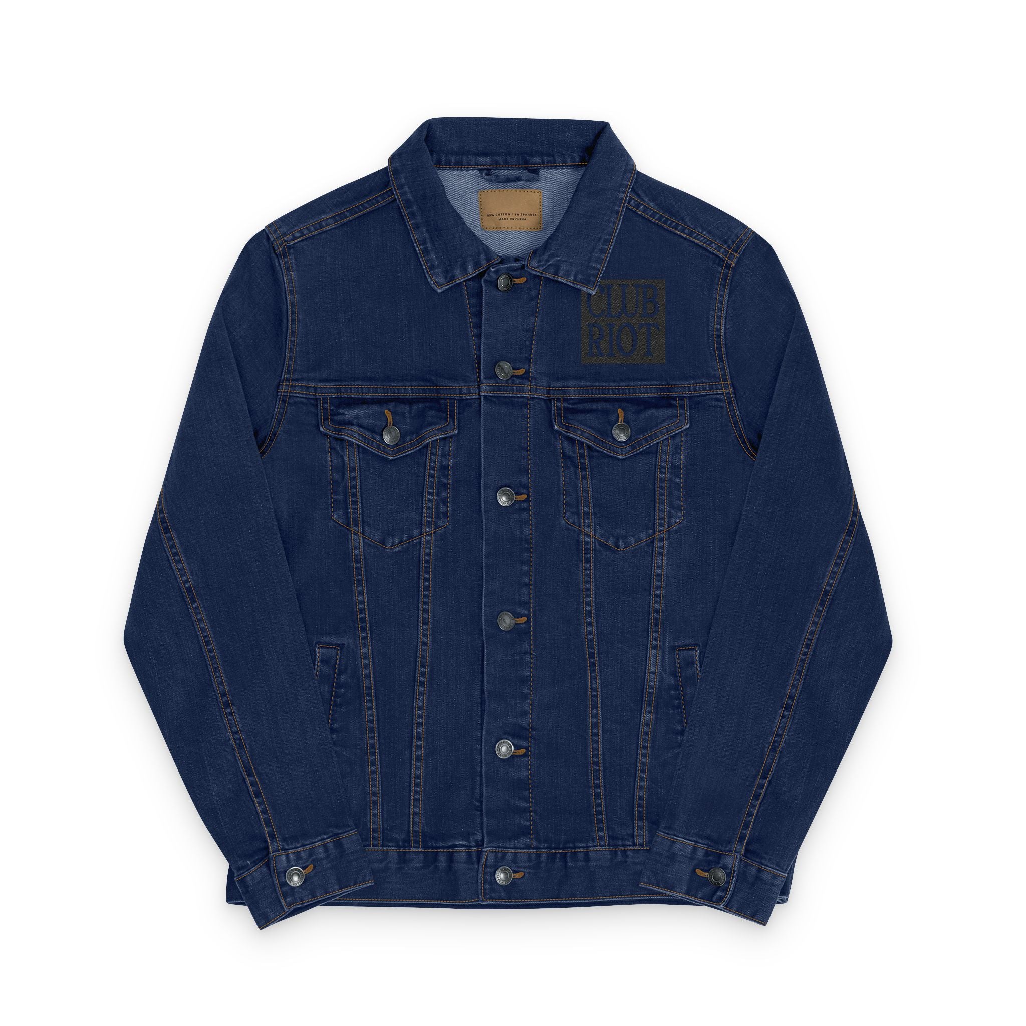 Unisex Denim Jacket (Embroidery) – Club Riot Queer Streetwear