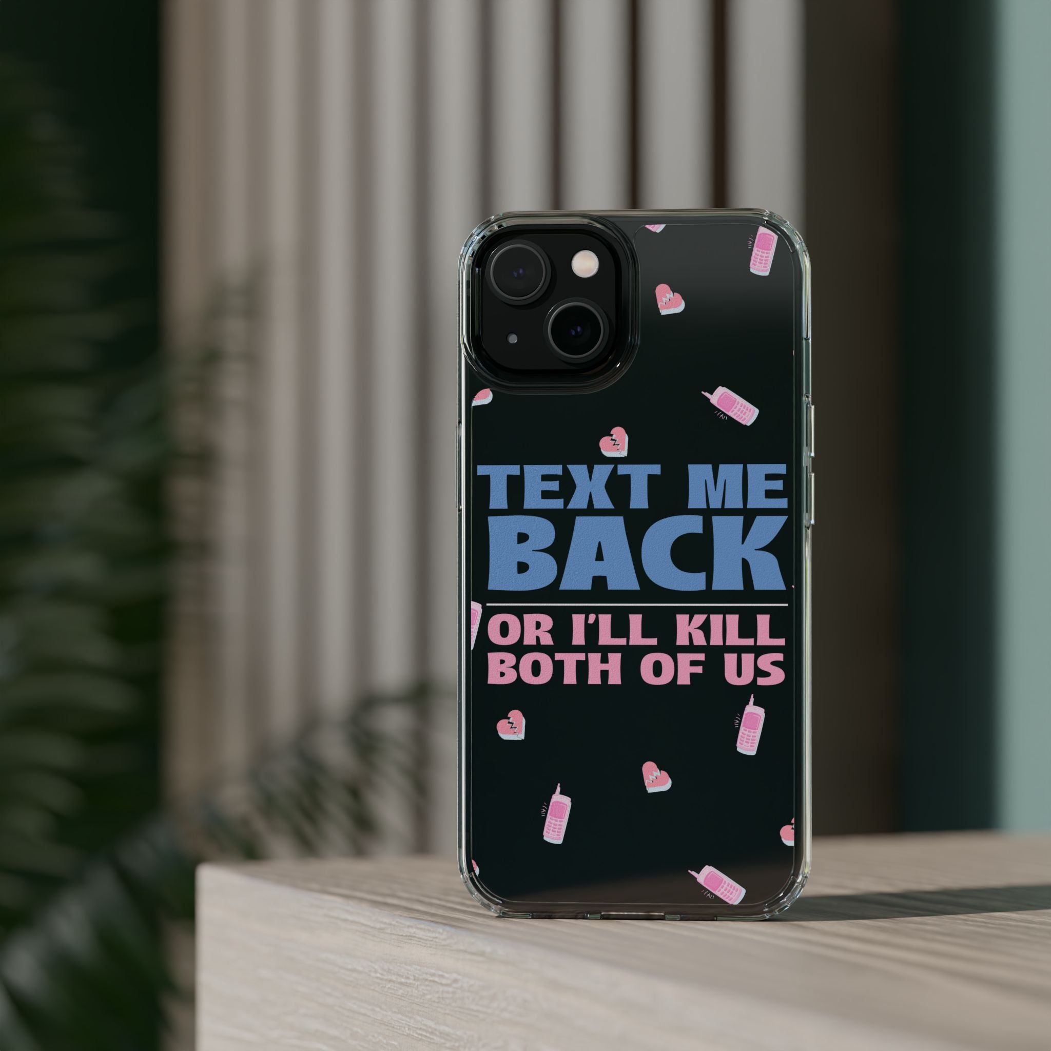 Dark Humor "Text Me Back" Phone Case – A Perfect Blend of Flirtation and Frustration Phone Case – Bold Queer Streetwear Tech Accessory