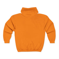 Zip Hoodie "Orange You Glad" Mental Health Conversation Starter Hoodie – Bold Queer Streetwear Essential
