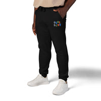 Cozy Embroidered Unisex Fleece Sweatpants, Casual Lounge Pants, Perfect for Relaxing, Gift for Him/Her, Ideal for Everyday Wear – Club Riot Queer Streetwear