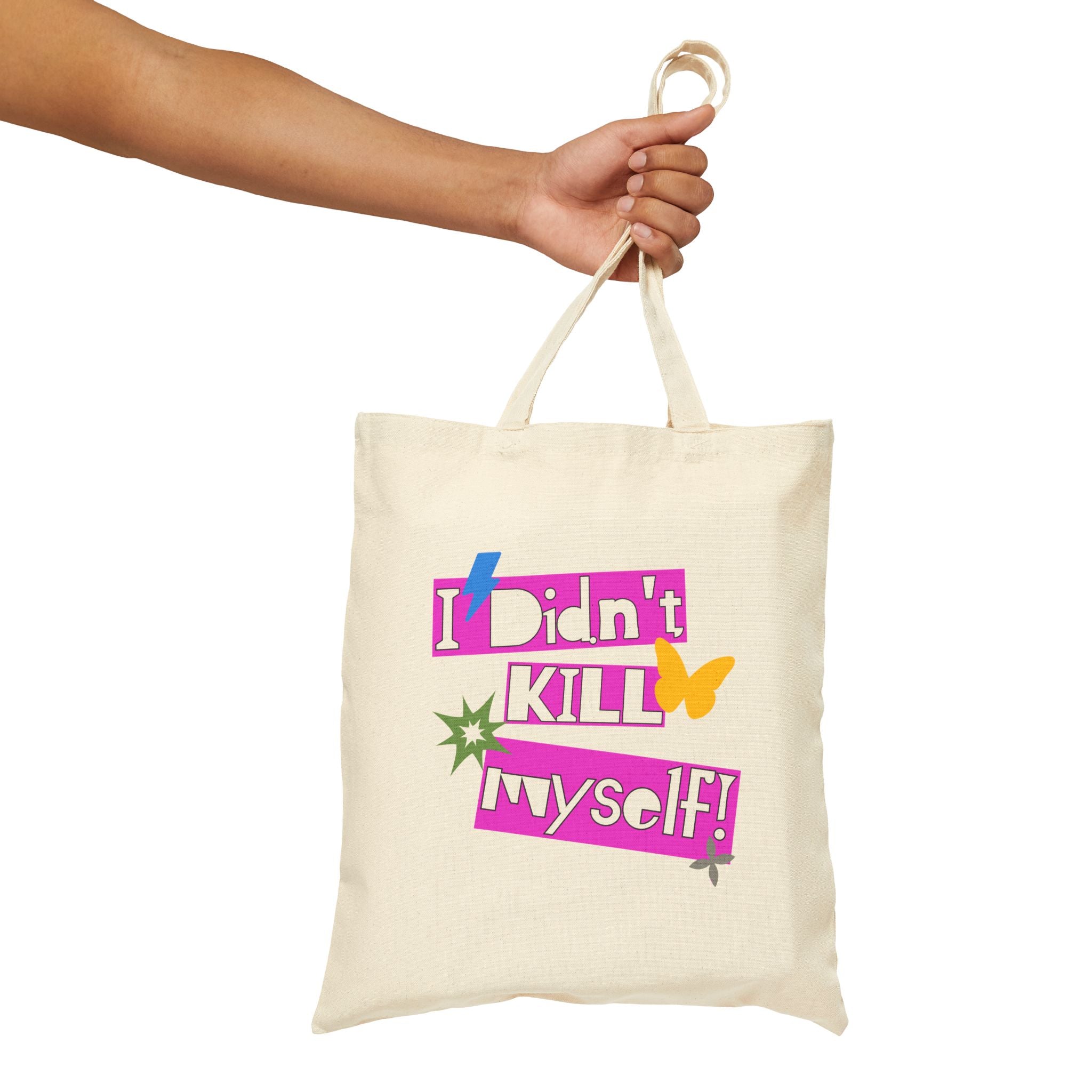 Retro Floral Tote Bag, Eco Cotton Canvas Tote Bag – Queer Streetwear Eco Tote