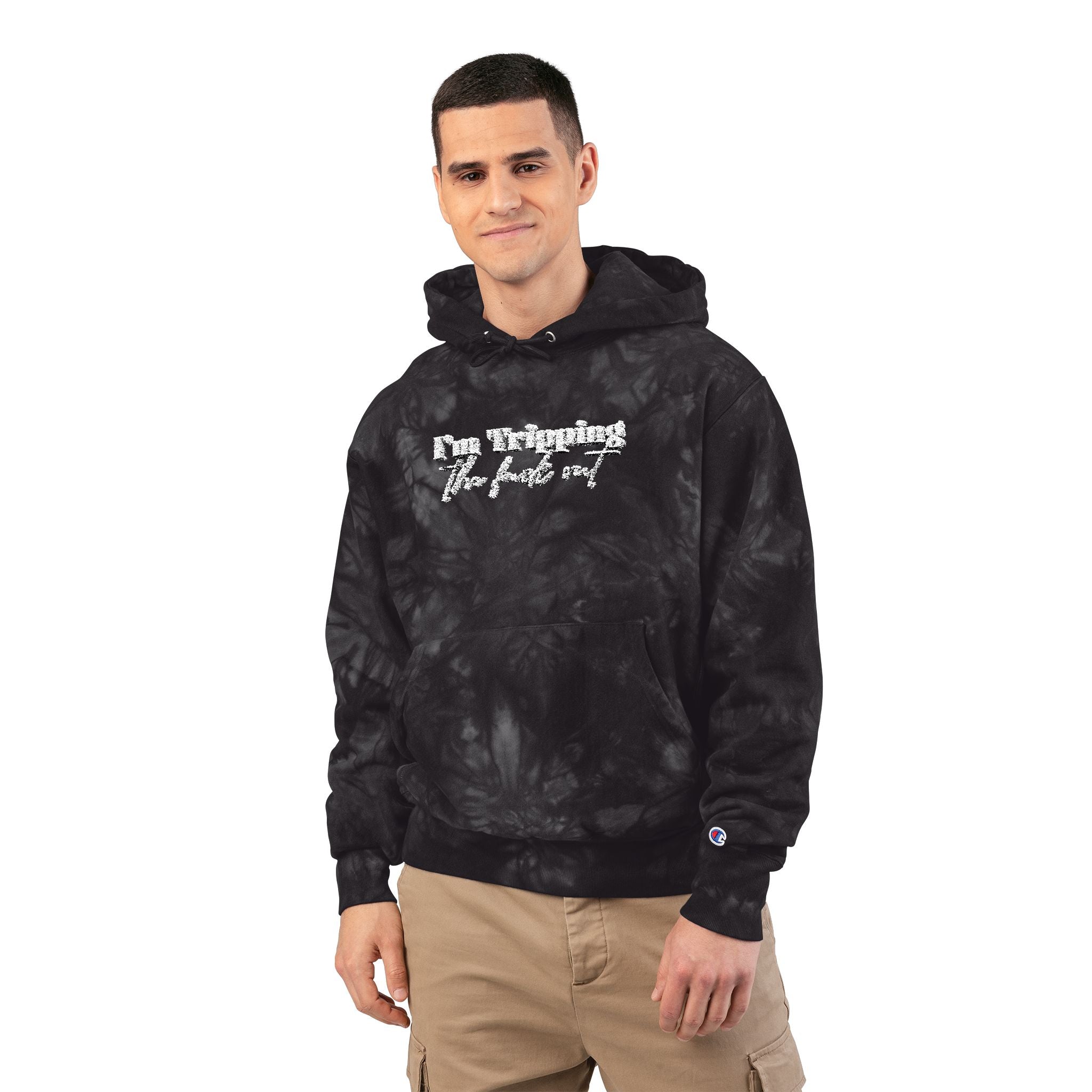 Unisex Champion Tie Hoodie – Bold Queer Streetwear Essential