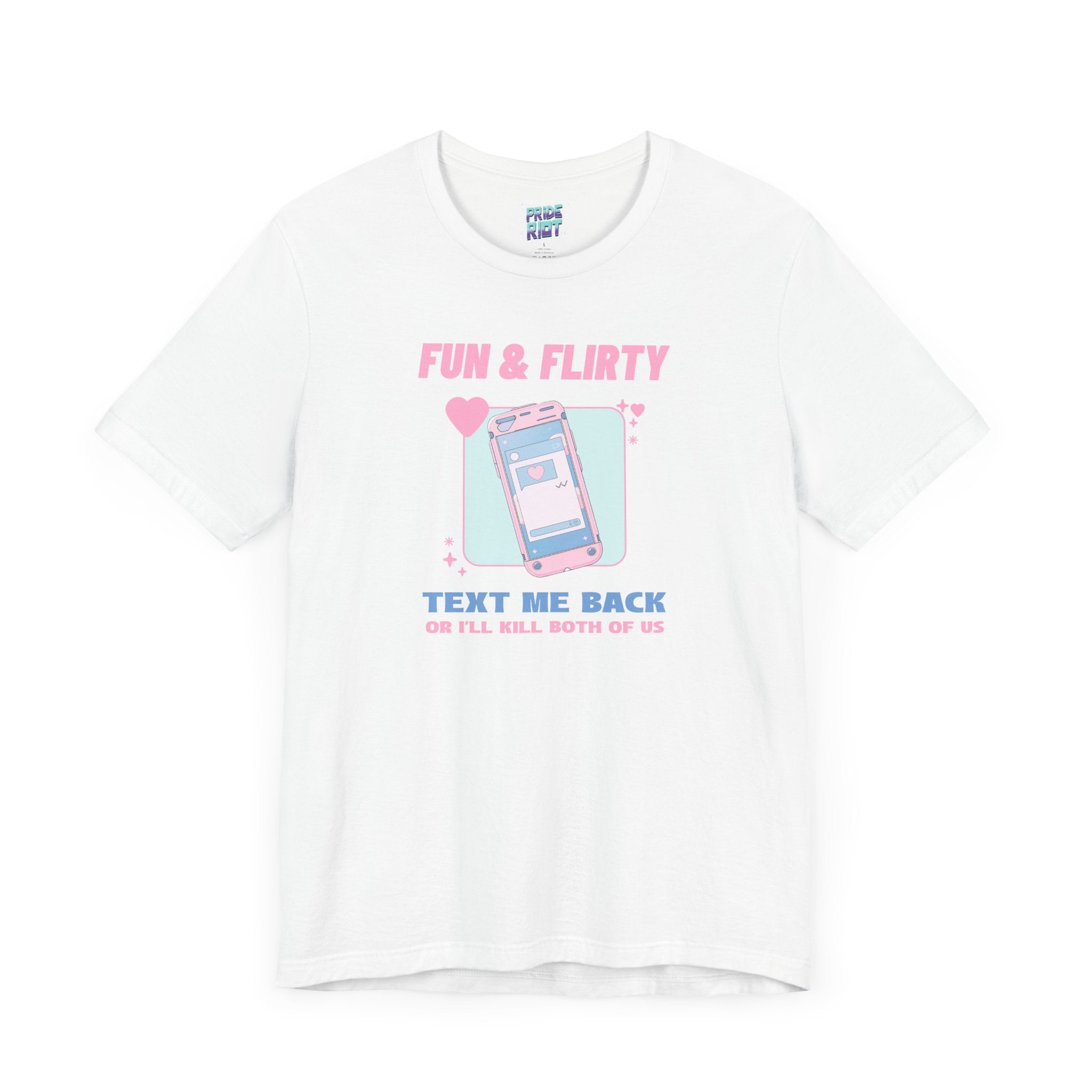 "Text me back" Humorous Relationship Texting Tee Unisex T-Shirt – Bold Queer Streetwear Graphic Tee