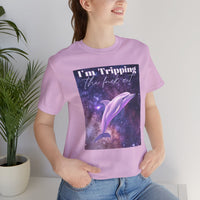 "I'm tripping the F*ck out" Surreal Dolphin Tee Unisex T-Shirt – Bold Queer Streetwear Graphic Tee