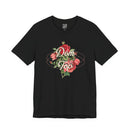Floral Graphic V Unisex T-Shirt – Bold Queer Streetwear Graphic Tee