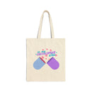 Cotton canvas tote bag with Club Riot design – eco-friendly queer streetwear