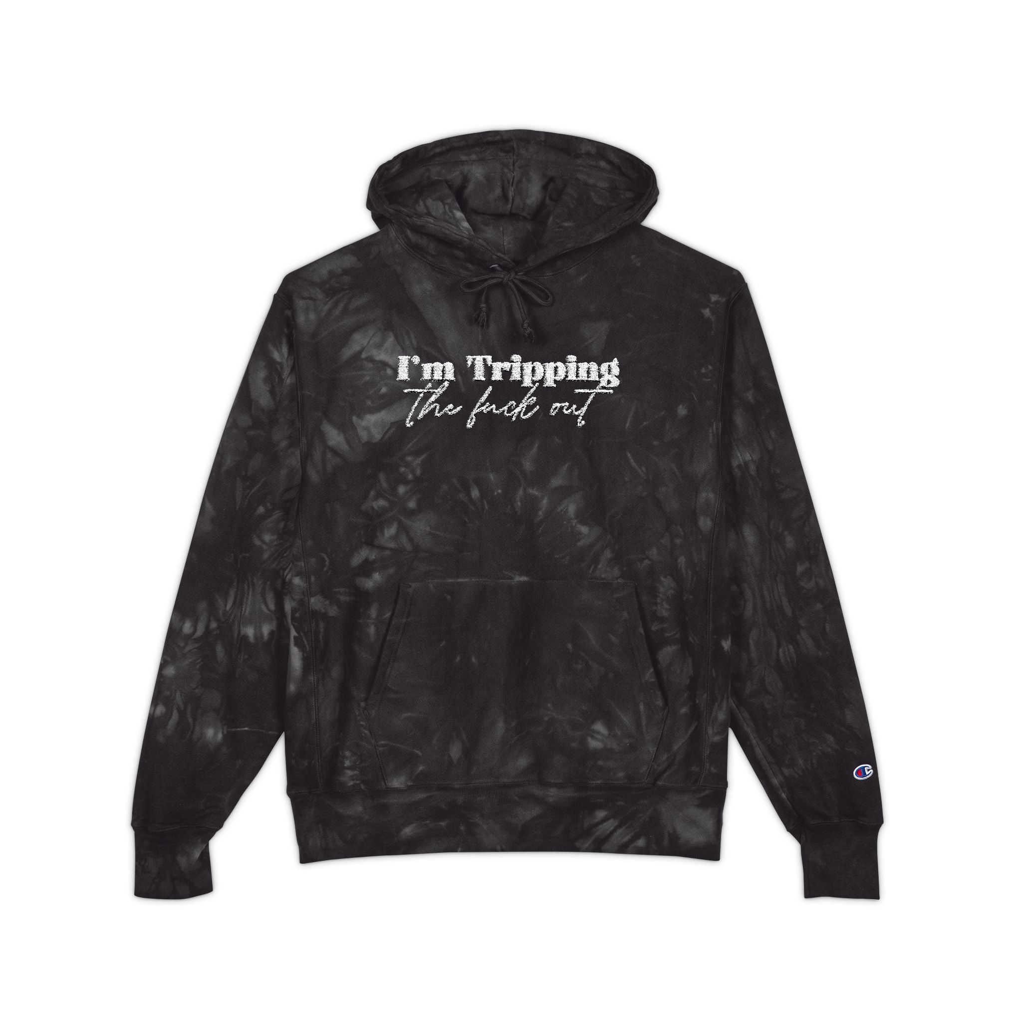 Unisex Champion Tie Hoodie – Bold Queer Streetwear Essential