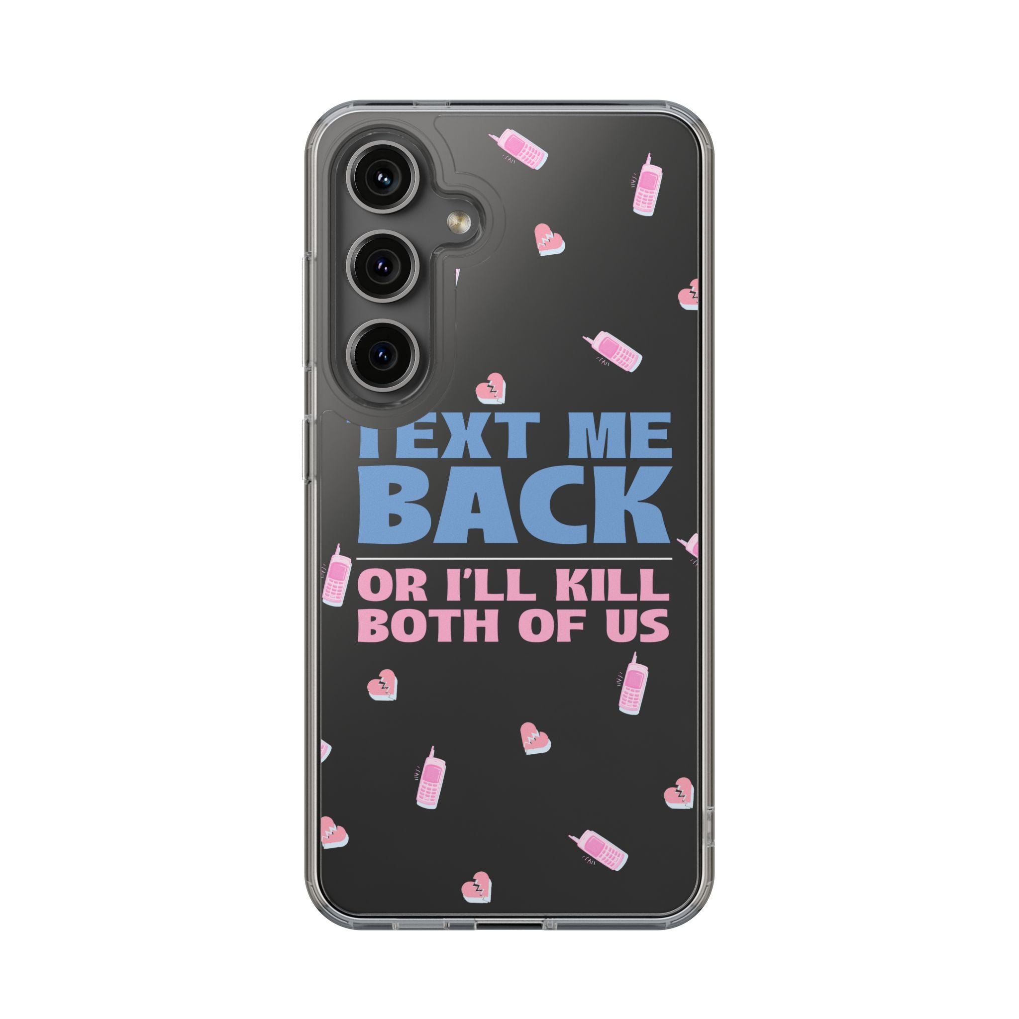 Dark Humor "Text Me Back" Phone Case – A Perfect Blend of Flirtation and Frustration Phone Case – Bold Queer Streetwear Tech Accessory