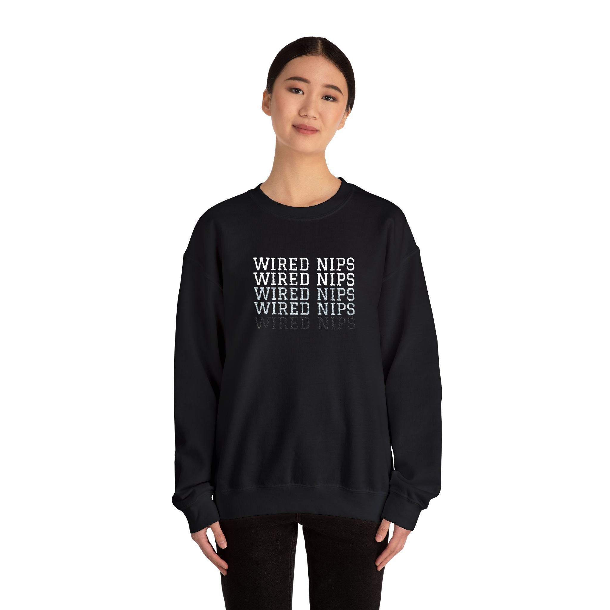 Wired Nips Sweatshirt Crewneck Sweatshirt – Queer Streetwear Cozy Essential