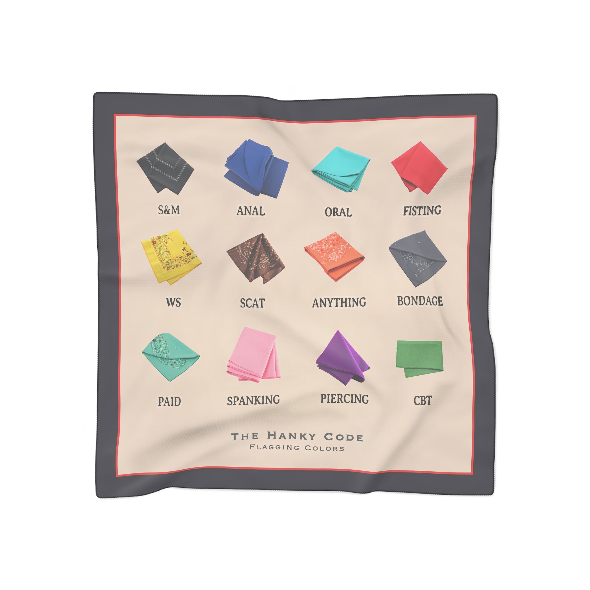 Poly Scarf with Hanky Code Design | Fashionable Accessory for Celebrating Pride, LGBTQ+ Events, or Casual Outings | Unique Gift Idea, [...] – Club Riot Queer Streetwear
