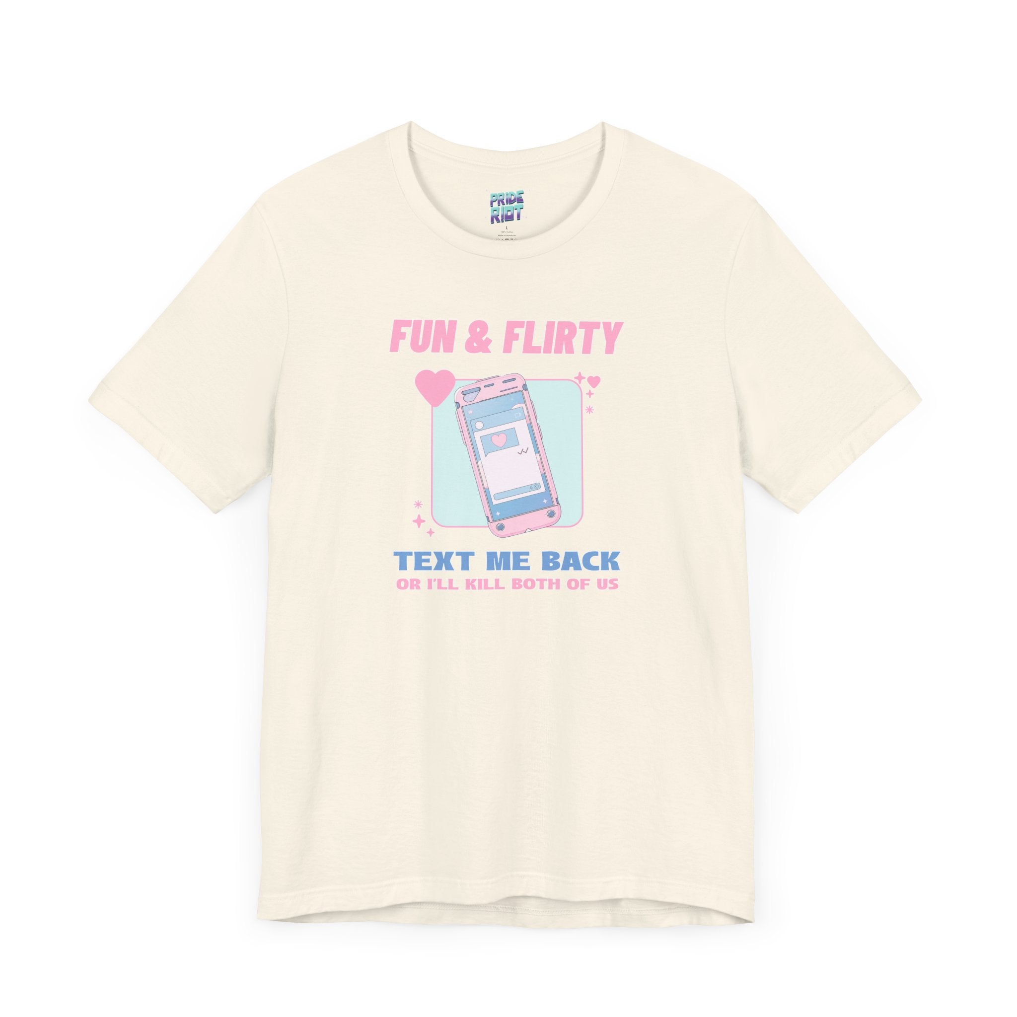 "Text me back" Humorous Relationship Texting Tee Unisex T-Shirt – Bold Queer Streetwear Graphic Tee
