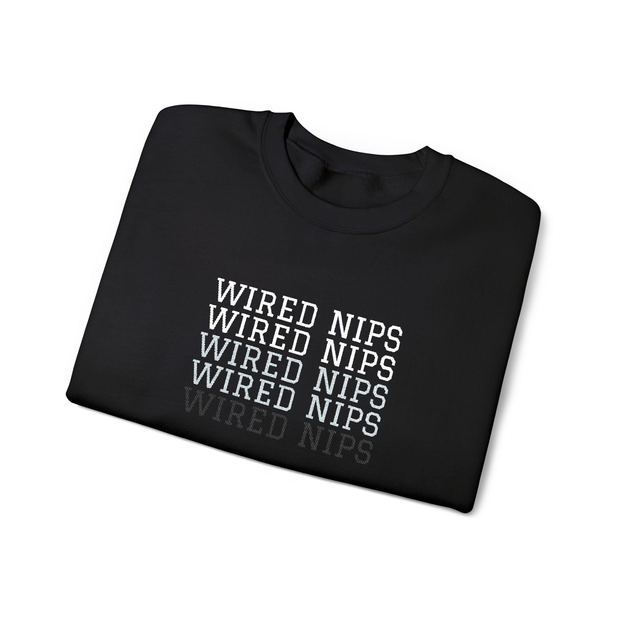 Wired Nips Sweatshirt Crewneck Sweatshirt – Queer Streetwear Cozy Essential