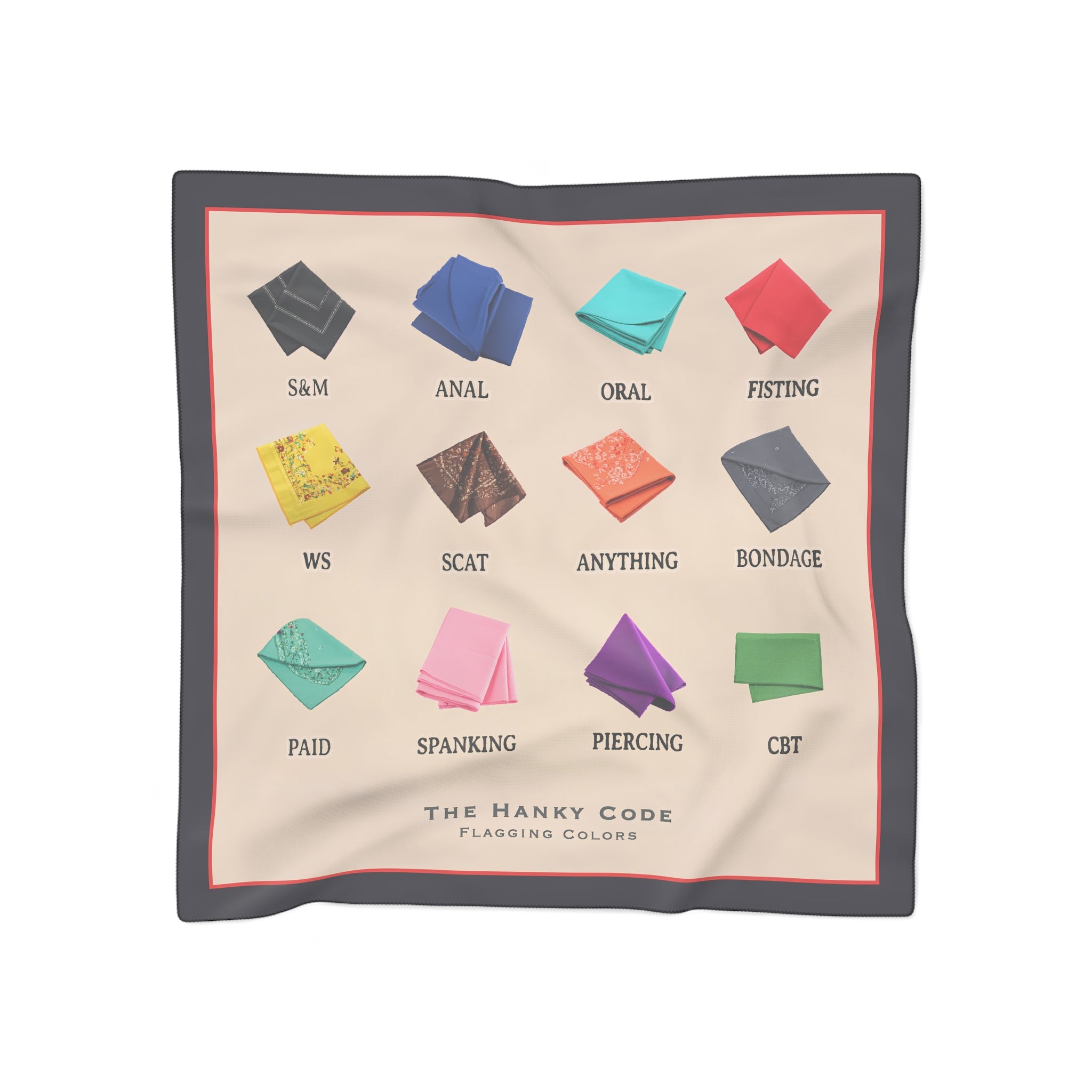 Poly Scarf with Hanky Code Design | Fashionable Accessory for Celebrating Pride, LGBTQ+ Events, or Casual Outings | Unique Gift Idea, [...] – Club Riot Queer Streetwear