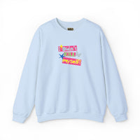 Vibrant Unisex Crewneck Sweatshirt, Cozy Fashion, Casual Wear, Gift for Friends, Colorful Sweatshirt, Everyday Comfort Crewneck Sweatshirt – Queer Streetwear Cozy Essential