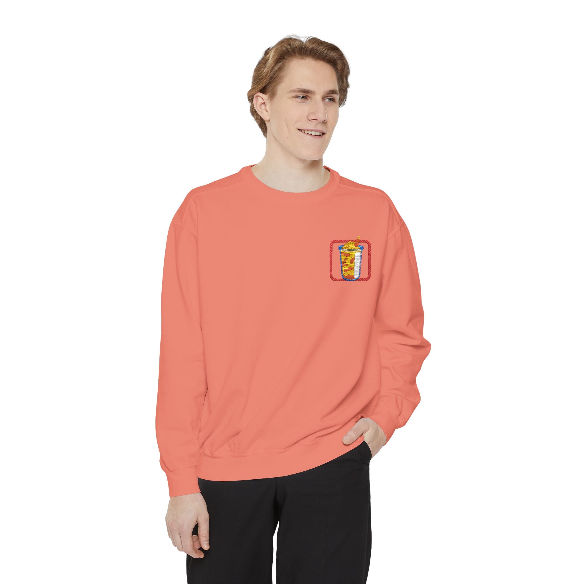 Chamoy Dreams Embroidered Sweatshirt – Spicy, Sweet, and Soft AF Crewneck Sweatshirt – Queer Streetwear Cozy Essential
