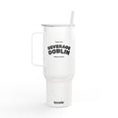 40oz Insulated Tumbler with Lid - Funny Beverage Goblin Design, Perfect for Gifts & Celebrations – Club Riot Queer Streetwear