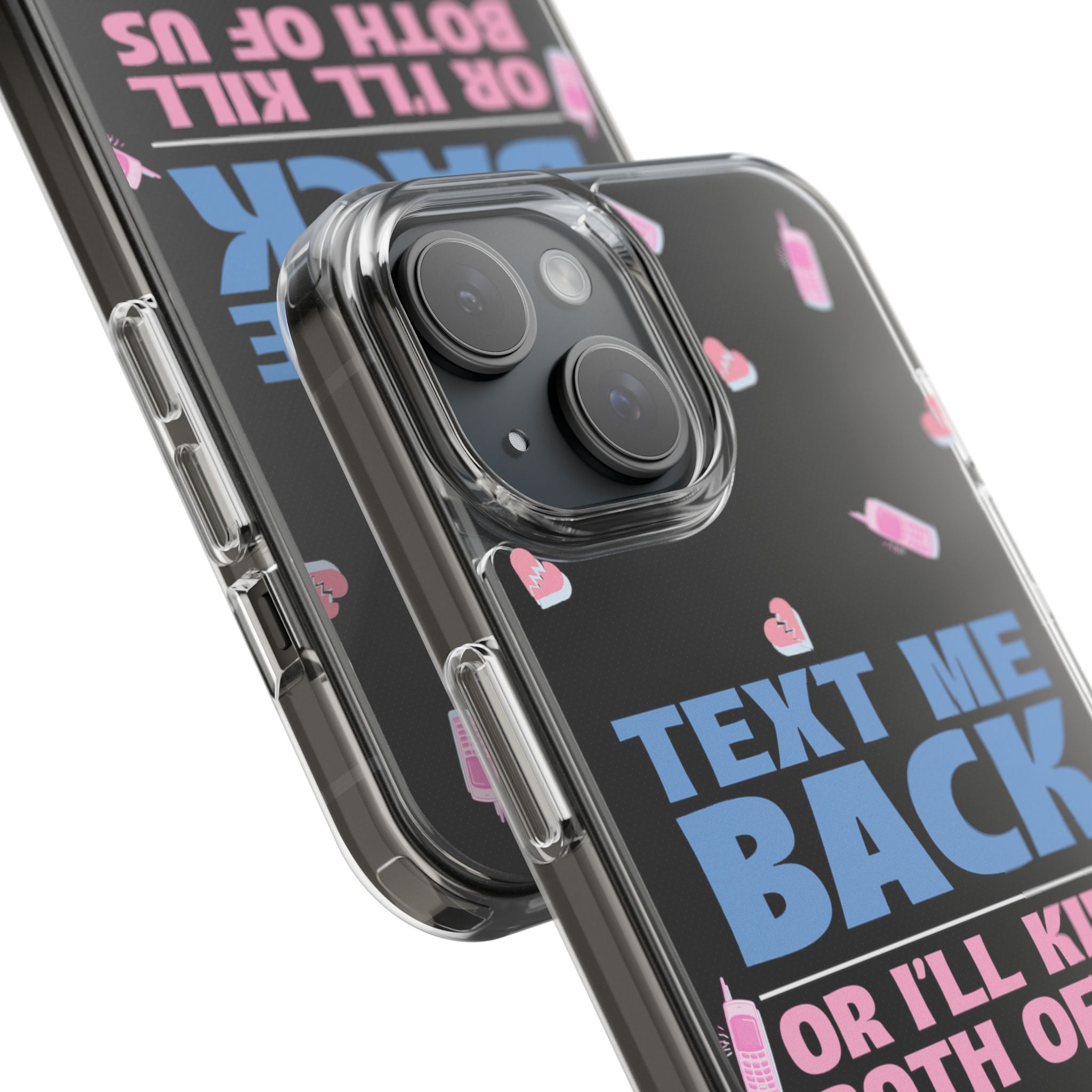 Dark Humor "Text Me Back" Phone Case – A Perfect Blend of Flirtation and Frustration Phone Case – Bold Queer Streetwear Tech Accessory