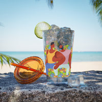 Sunsplash Tumbler, Colorful Couples Drinkware, Cute Travel Mug, Love Glassware – Bold Queer Streetwear Drinkware