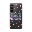 Dark Humor "Text Me Back" Phone Case – A Perfect Blend of Flirtation and Frustration Phone Case – Bold Queer Streetwear Tech Accessory