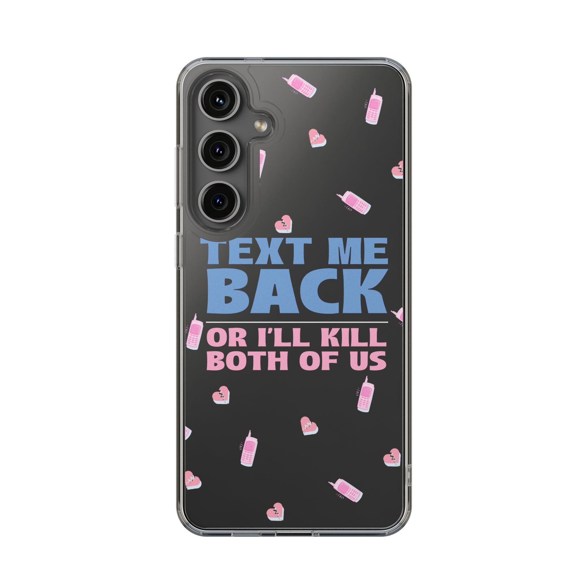 Dark Humor "Text Me Back" Phone Case – A Perfect Blend of Flirtation and Frustration Phone Case – Bold Queer Streetwear Tech Accessory