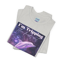 "I'm tripping the F*ck out" Surreal Dolphin Tee Unisex T-Shirt – Bold Queer Streetwear Graphic Tee