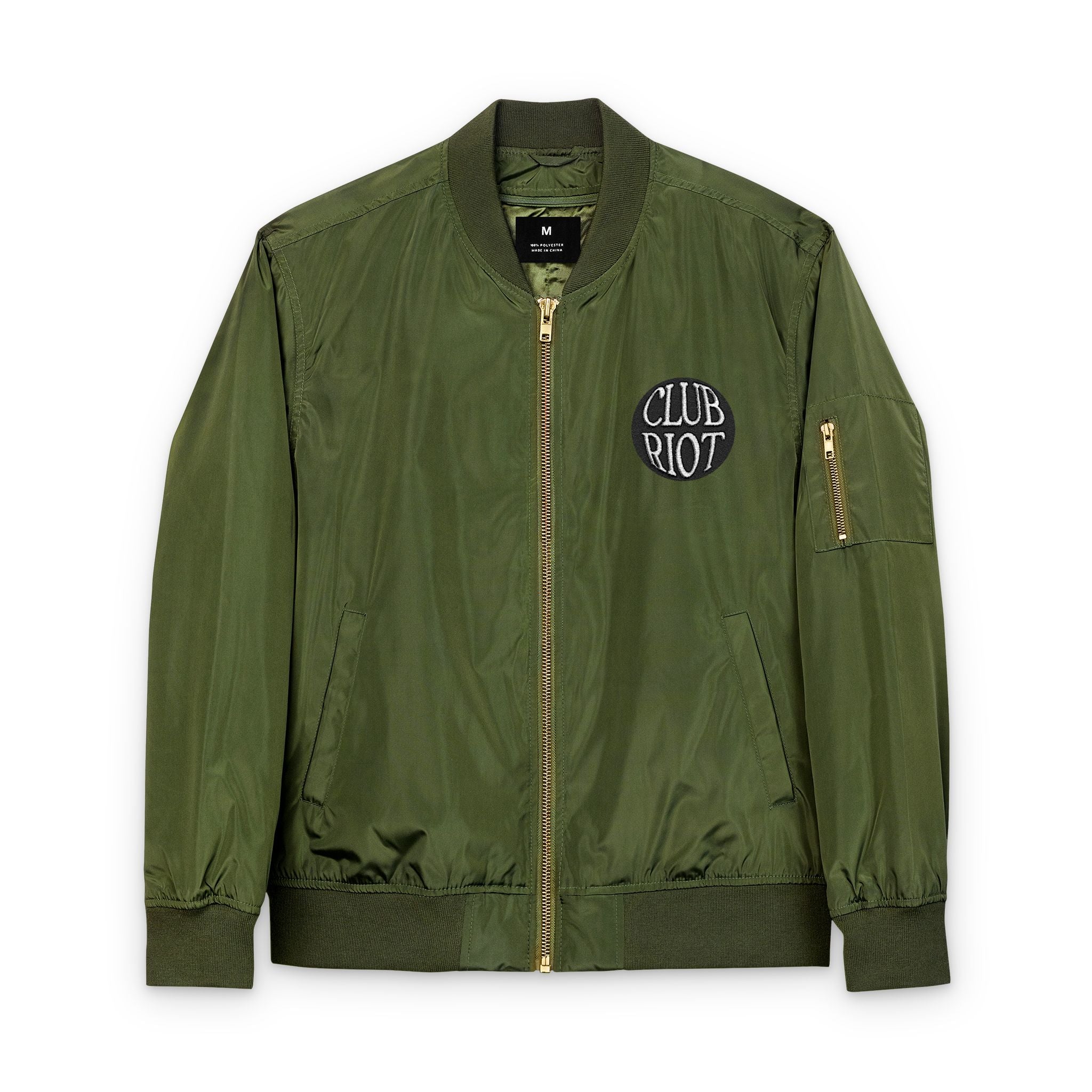 Recycled Bomber Jacket (Embroidery) – Club Riot Queer Streetwear