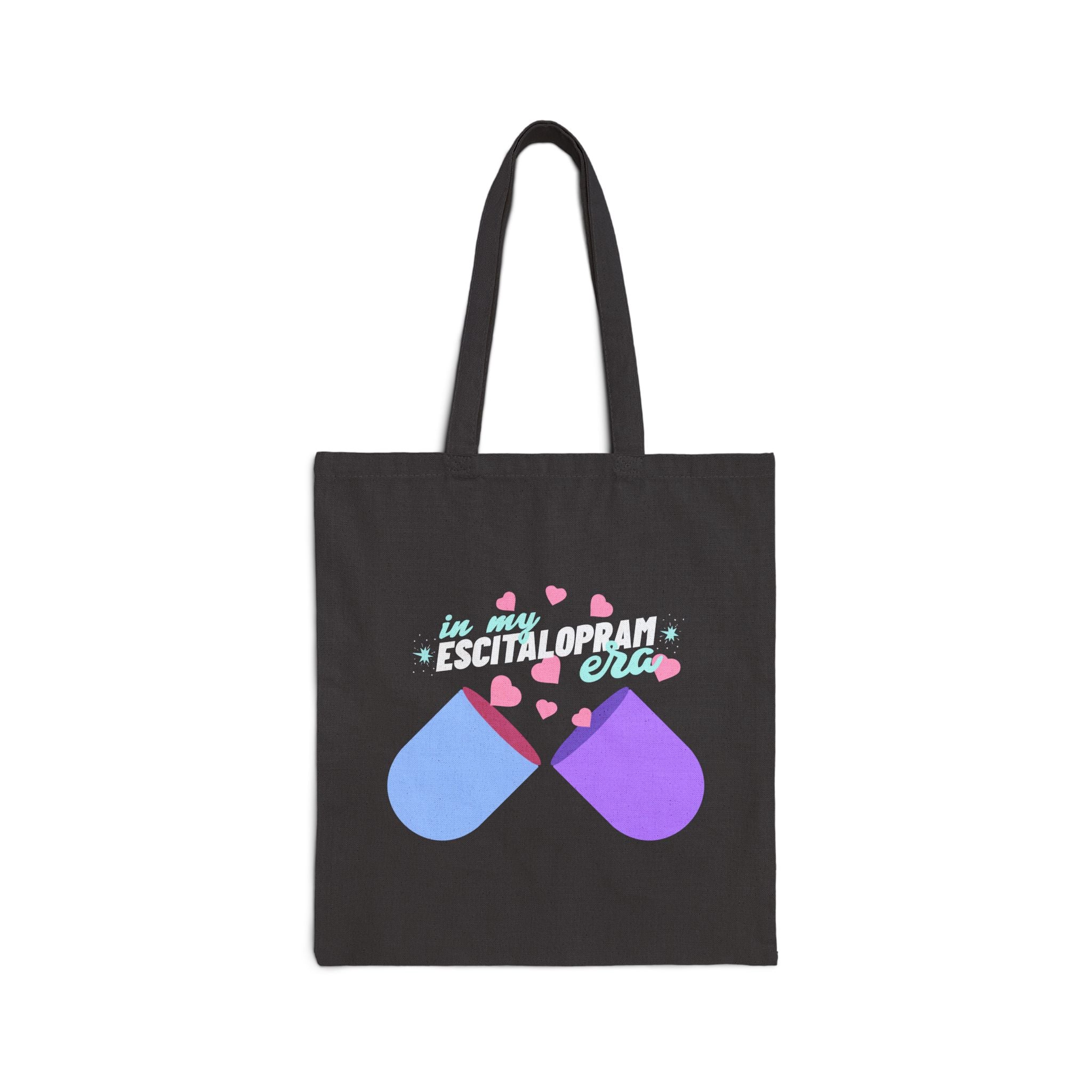 Escitalopram Feelings Cotton Tote Bag for Mental Health Awareness Cotton Canvas Tote Bag – Queer Streetwear Eco Tote