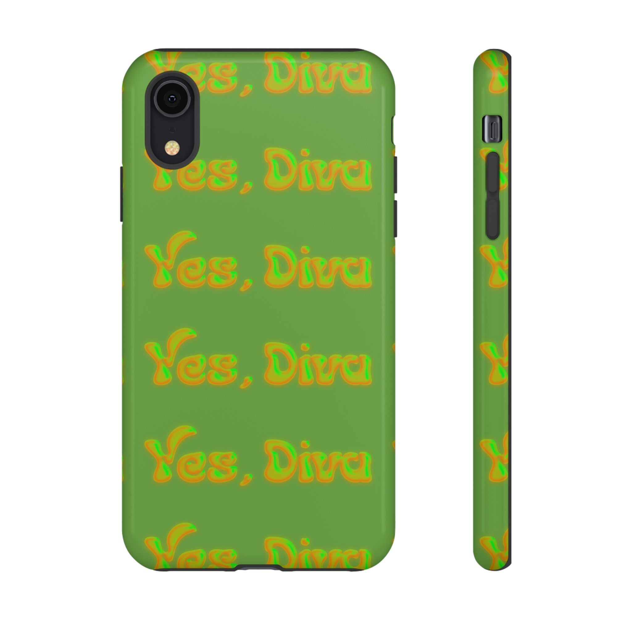 Bold 'Yes, Diva' Phone Case Phone Case – Bold Queer Streetwear Tech Accessory