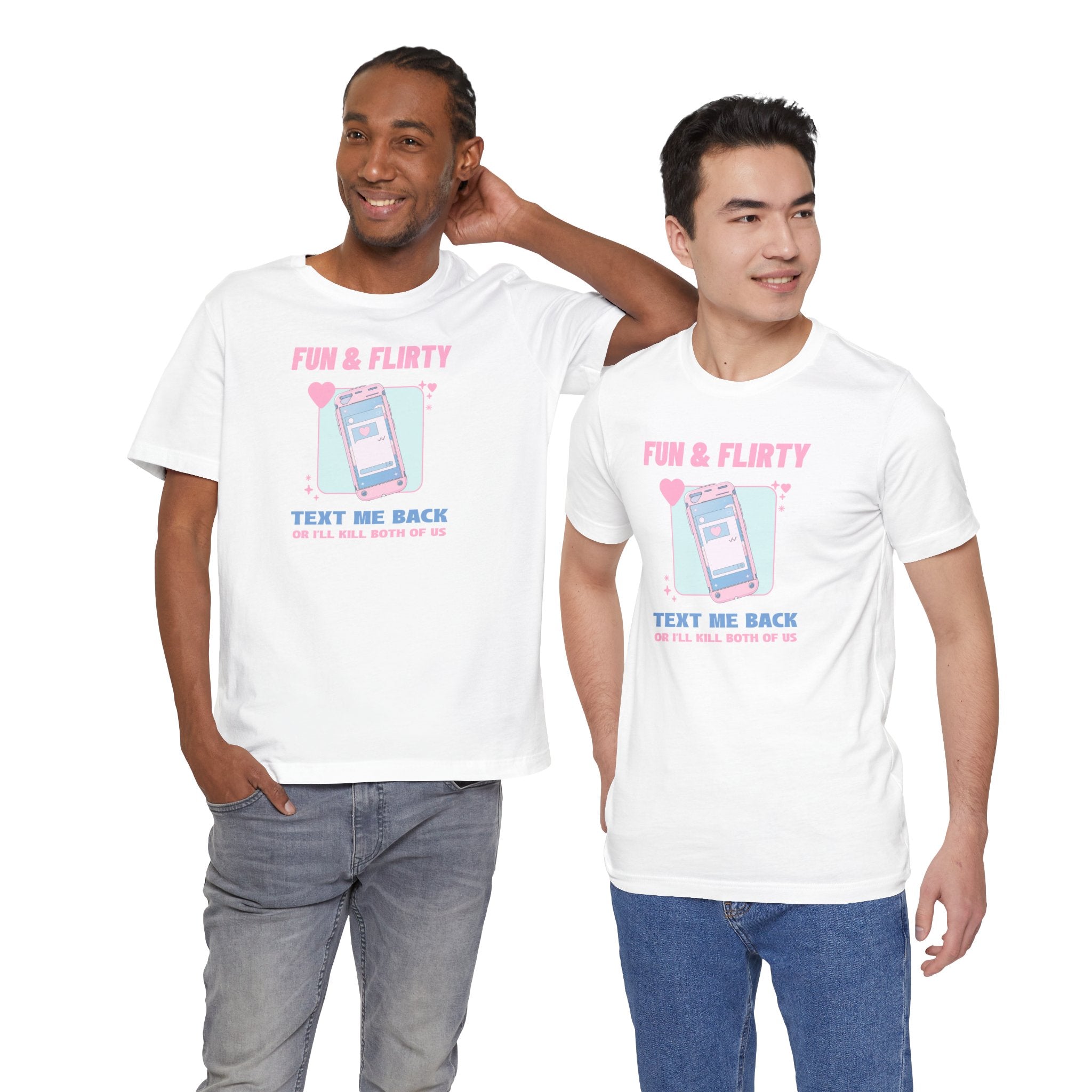 "Text me back" Humorous Relationship Texting Tee Unisex T-Shirt – Bold Queer Streetwear Graphic Tee