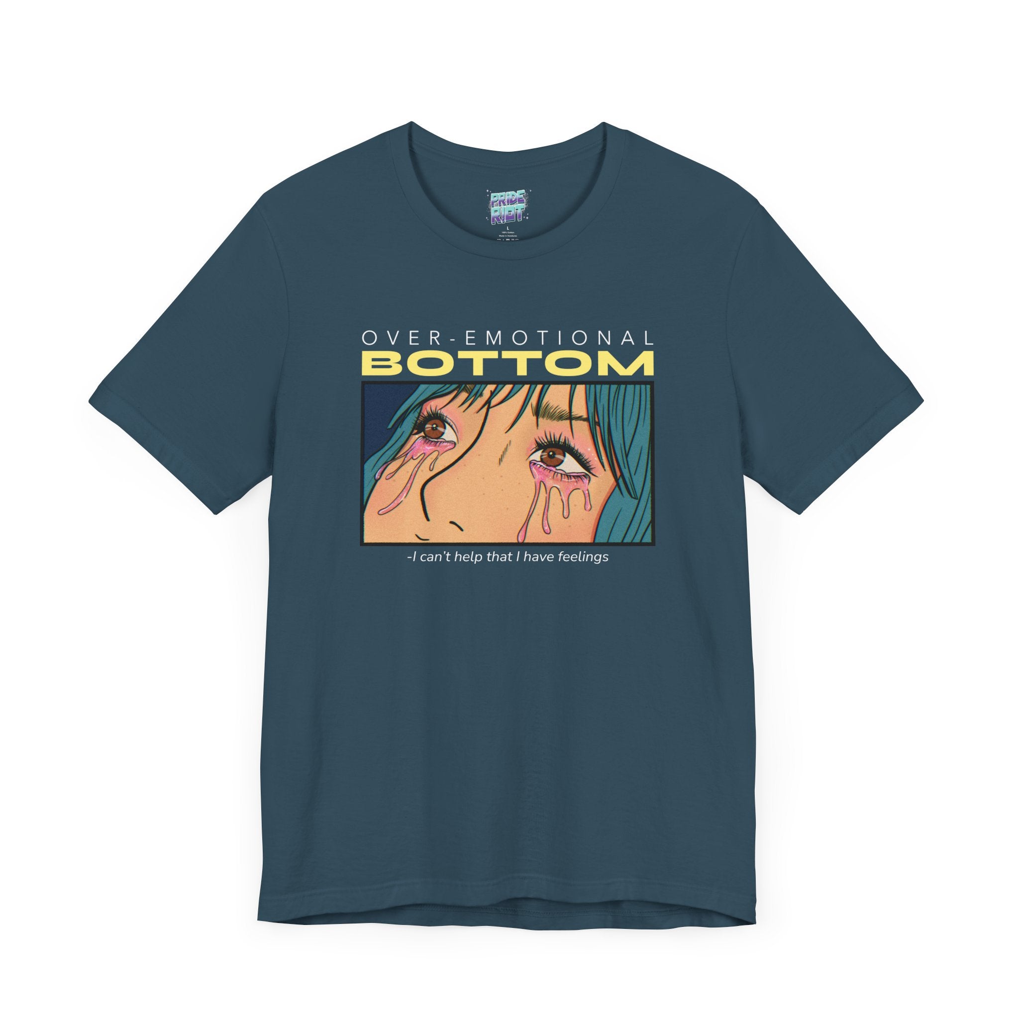 "Overemotional Bottom" Graphic T Unisex T-Shirt – Bold Queer Streetwear Graphic Tee