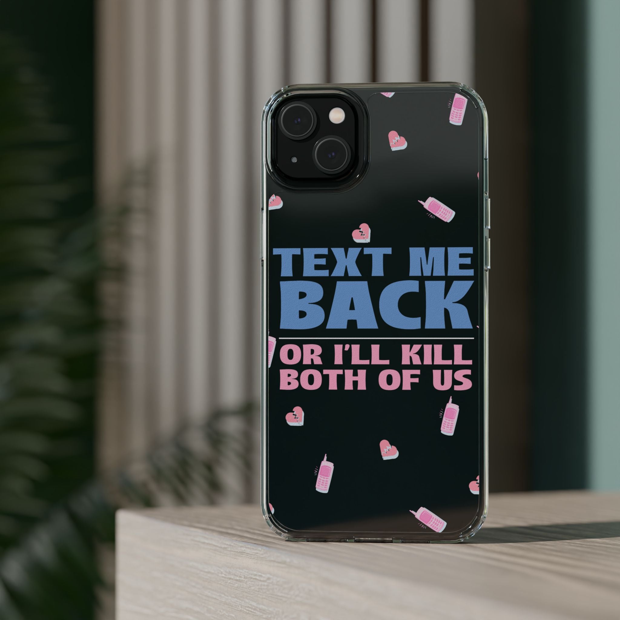 Dark Humor "Text Me Back" Phone Case – A Perfect Blend of Flirtation and Frustration Phone Case – Bold Queer Streetwear Tech Accessory