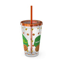 Tumbler with Korean Orange Juice Retro Ad Design, 16oz – Club Riot Queer Streetwear