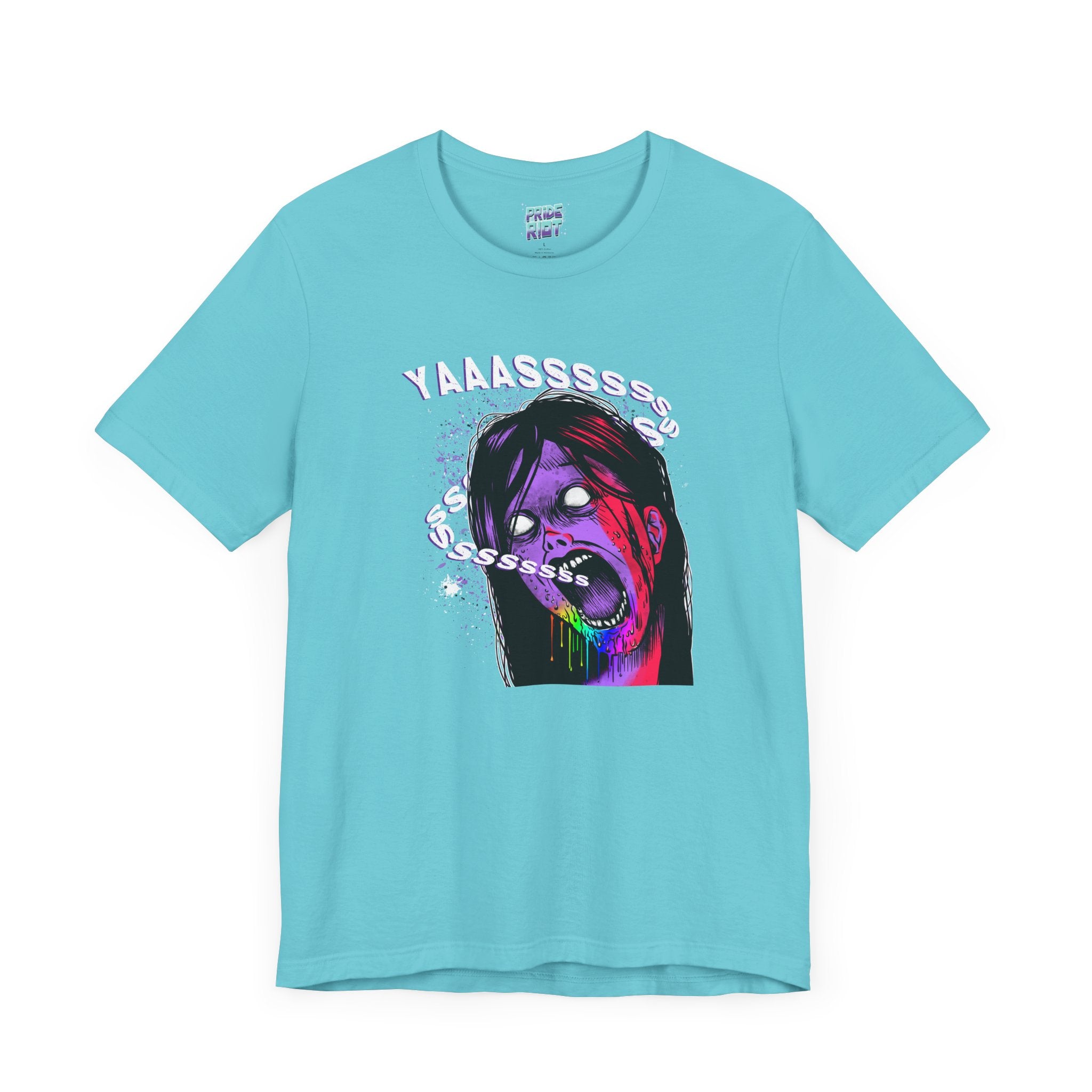 YAAASSSS Zombie Ally Graphic Unisex Tee Unisex T-Shirt – Bold Queer Streetwear Graphic Tee
